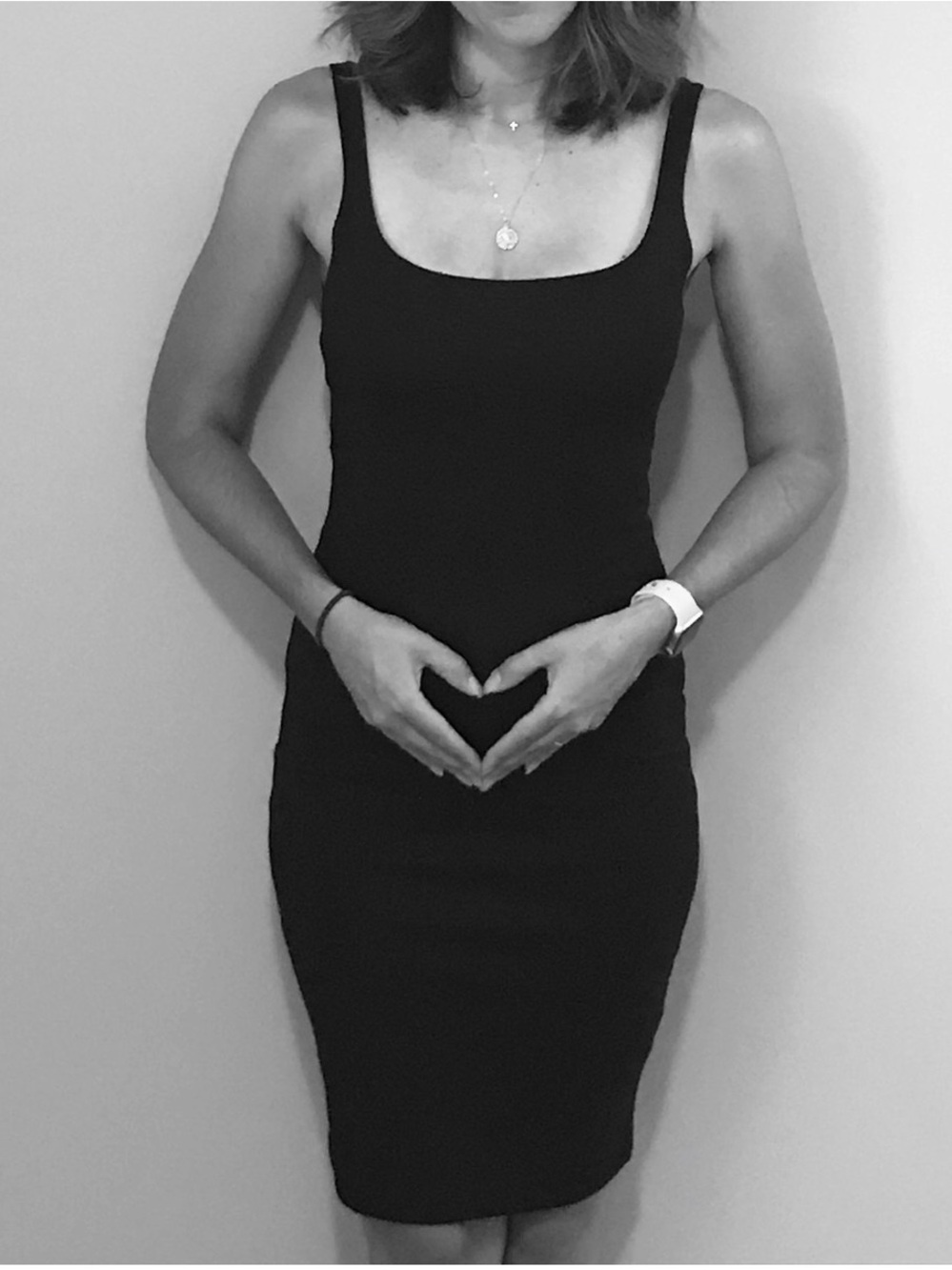 Zara Black bodycon Tank Dress knee length